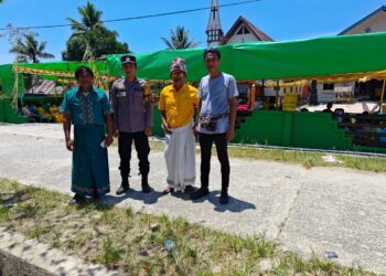 Bhabinkamtibmas Desa Santan Ilir Laksanakan Cooling System Pasca Sidang Pleno Pilkada