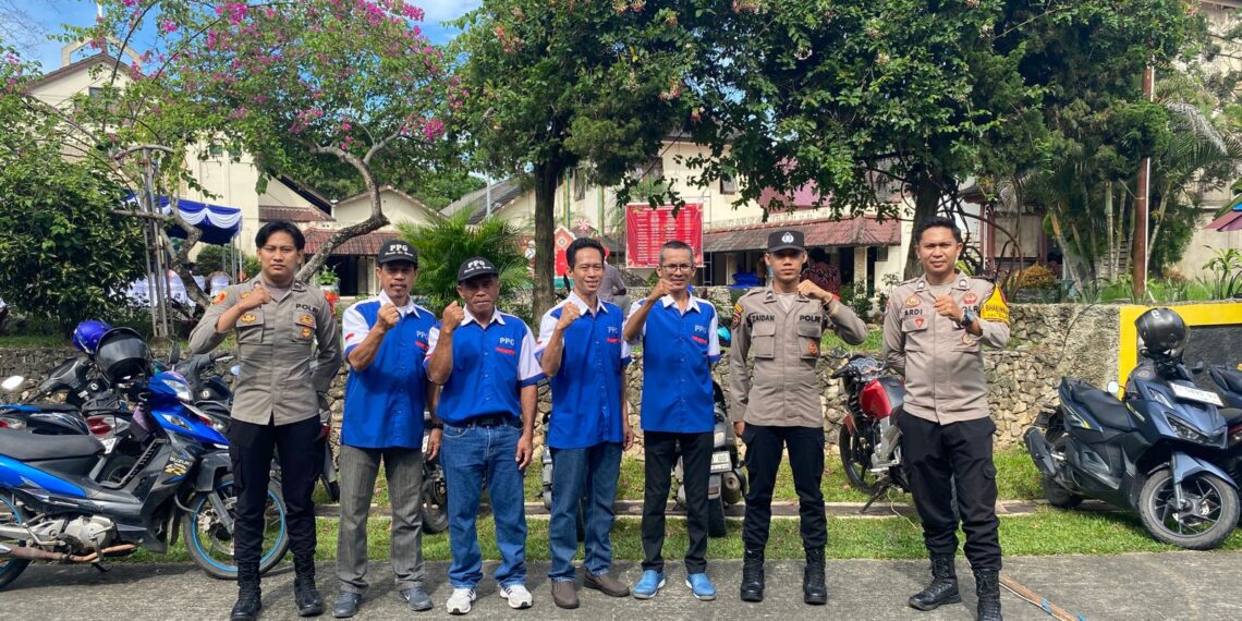 Pastikan kondusif, Polres Bontang Laksanakan Pengamanan Ibadah Natal 2024 di Gereja Oikumene Pok Immanuel
