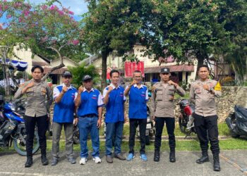 Pastikan kondusif, Polres Bontang Laksanakan Pengamanan Ibadah Natal 2024 di Gereja Oikumene Pok Immanuel