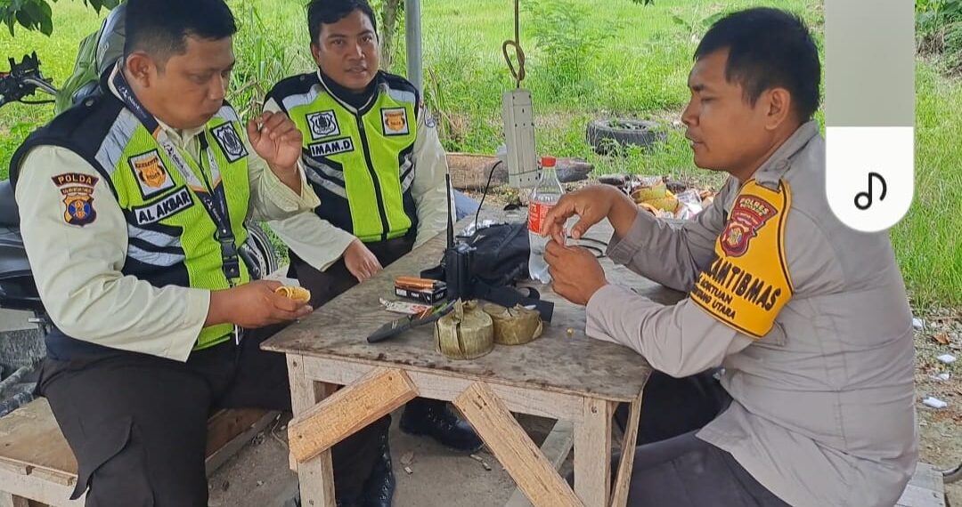 Jalin Silaturahmi, Bhabinkamtibmas Loktuan koordinasi kamtibmas bersama Security PT. Black Bear