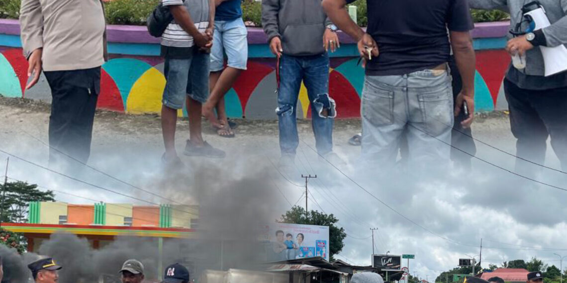 Polres Bontang Lakukan Pendekatan Persuasif dalam Pengamanan Unjuk Rasa Aliansi Peduli Nelayan Kerang Dara di Muara Badak