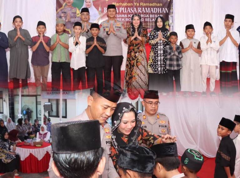 Jalin silaturahmi dengan Anggota, Kapolres Bontang laksanakan buka Bersama di Polsek Bontang Selatan
