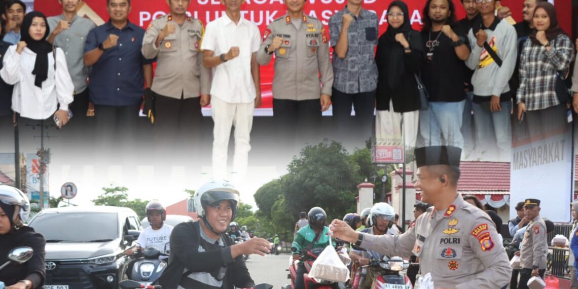 Silaturahmi Kapolres Bontang dengan Awak Media Kota Bontang dirangkai dengan berbagi Takjil dan Buka Bersama