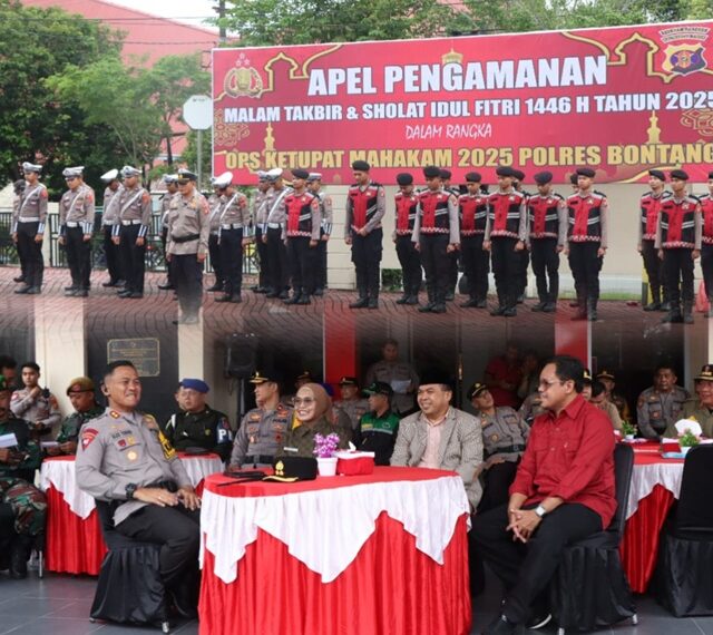 Polres Bontang laksanakan Apel Gelar Pasukan dalam Rangka Pengamanan Malam Takbir dan Hari Raya Idul Fitri 1446 H tahun 2025