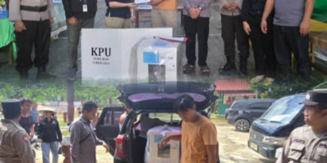 H-1 Kotak Suara Dalam PSU Pilbup Kukar Telah Siap Di TPS : Polres Bontang Siap Amankan Pungut Suara di Marangkayu dan Muara Badak