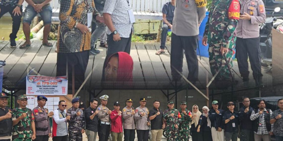 Pastikan PSU Kab. kukar berjalan aman, Kapolres Bontang Tinjau proses pungut suara di TPS Marangkayu dan Muara Badak