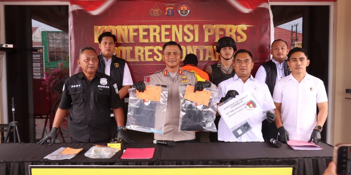 Polres Bontang gelar Press Realese Ungkap Kasus Pencurian dengan Kekerasan dan Pemberatan