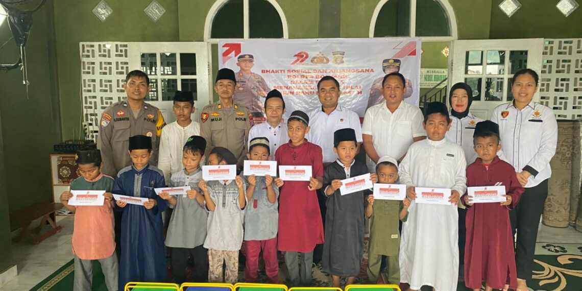 Polres Bontang Gelar Bakti Sosial dan Anjangsana dalam Rangka HUT Polri ke-79 dan Tahun Baru Islam 1447 H