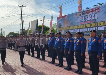 Polres Bontang Gelar Apel Siaga Penanggulangan Karhutla Tahun 2025