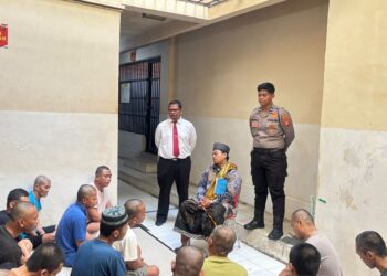 Polres Bontang Gelar Binrohtal Rutin Berikan Motivasi serta tingkatkan iman dan taqwa kepada warga binaan