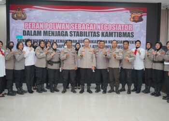 Kapolres Bontang AKBP Widho Anriano Membuka Pelatihan Peran Polwan sebagai Negosiator