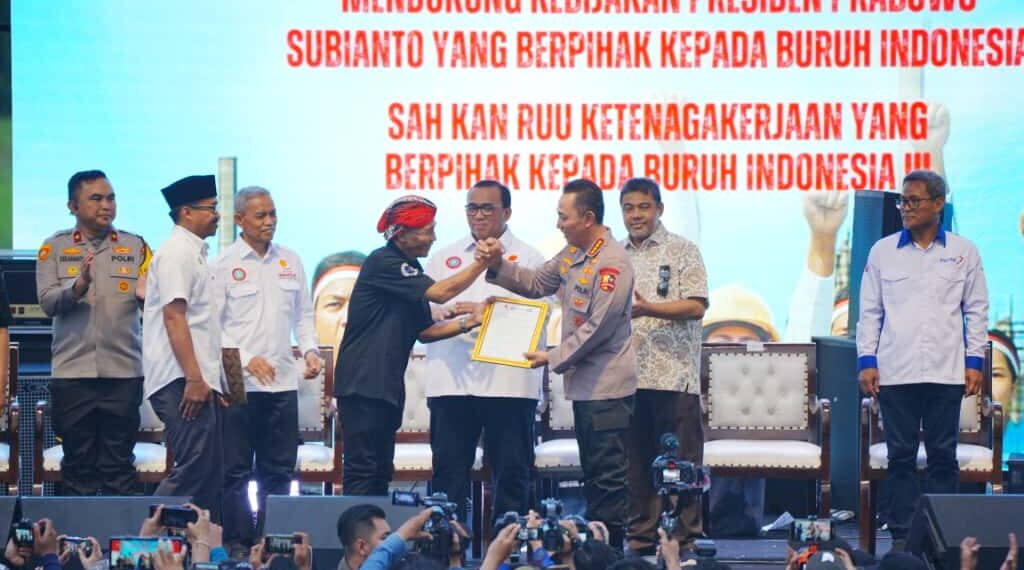 Dukung Program Pemerintah, Kapolri: Buruh dan Polri Bersinergi Jaga Stabilitas Kamtibmas