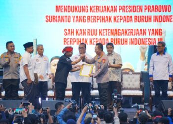 Dukung Program Pemerintah, Kapolri: Buruh dan Polri Bersinergi Jaga Stabilitas Kamtibmas