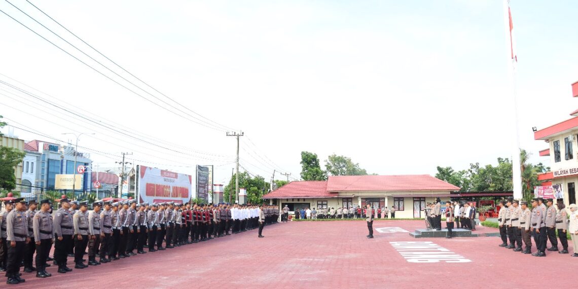 Waka Polres Bontang Pimpin Apel Siaga : Pastikan Kesiapan Personel Hadapi Dinamika Nasional