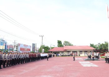 Waka Polres Bontang Pimpin Apel Siaga : Pastikan Kesiapan Personel Hadapi Dinamika Nasional