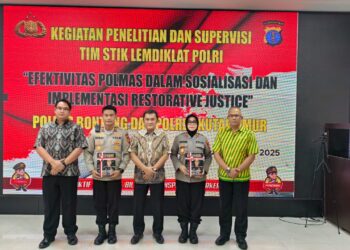 Polres Bontang terima kunjungan Tim Supervisi dari STIK Lemdiklat Polri terkait Efektivitas Polmas dalam Sosialisasi dan Implementasi Restorative Justice