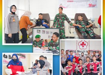 Polisi Humanis Harapan Masyarakat — Polres Bontang Gelar Donor Darah Peringati HUT ke-74 Humas Polri