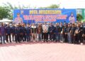 Polres Bontang Gelar Apel Kebangsaan Bersama Ojek Online dan Buruh Kota Bontang