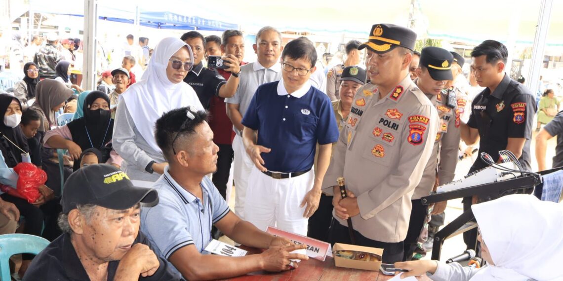 Sehat Bersama Polri, Warga Makmur Jaya Nikmati Layanan Kesehatan Gratis di Hari Jadi Humas Polri Ke-74