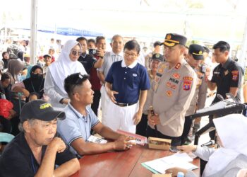 Sehat Bersama Polri, Warga Makmur Jaya Nikmati Layanan Kesehatan Gratis di Hari Jadi Humas Polri Ke-74