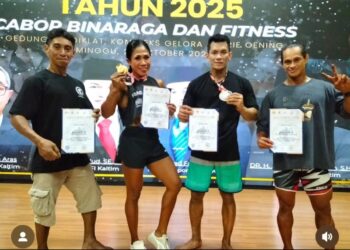 Brigadir Isman Yudhi Ukir Prestasi, Brimob Kaltim Raih Juara 2 Bodybuilding Kualifikasi Porprov 2025