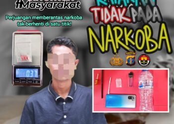 “Hasil Pengembangan, Polisi Gagalkan Peredaran Sabu di Tengah Permukiman”