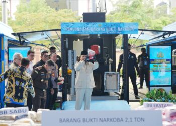 Presiden Pimpin Pemusnahan 214,84 Ton Narkoba oleh Polri, Kapolri: Tindak Lanjut Asta Cita