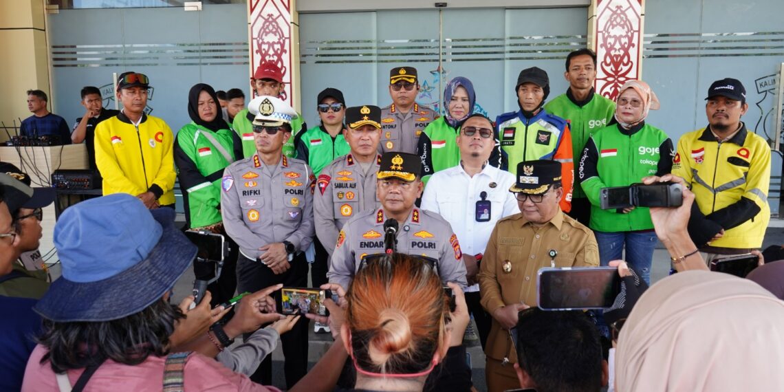 Apel Ojol Kamtibmas, Kapolda Kaltim Ajak Pengemudi Ojek Online Perkuat Persatuan Jaga Keamanan