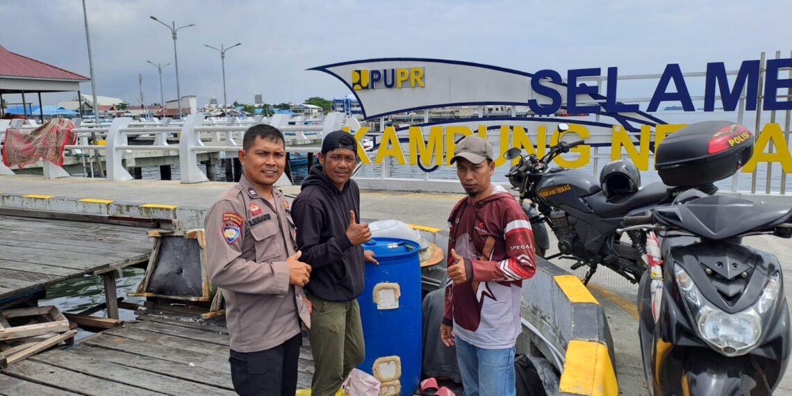 Bhabinkamtibmas Loktuan Laksanakan Sambang Kunjung dan Himbauan Kamtibmas