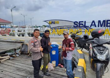 Bhabinkamtibmas Loktuan Laksanakan Sambang Kunjung dan Himbauan Kamtibmas