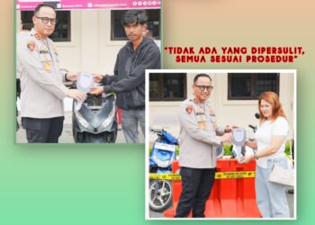 Hak Korban Diutamakan, Kapolres Serahkan BB Curanmor dengan Skema Pinjam Pakai