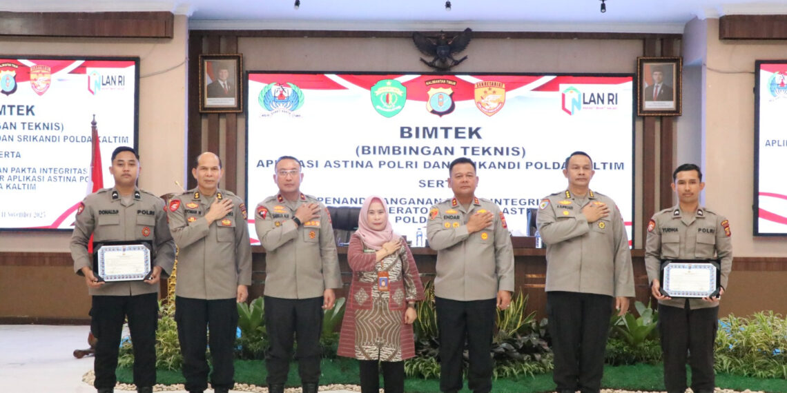 Polda Kaltim Gelar Bimtek Aplikasi Astina Polri dan Srikandi Tahun 2025, Dorong Percepatan Transformasi Digital Kesekretariatan