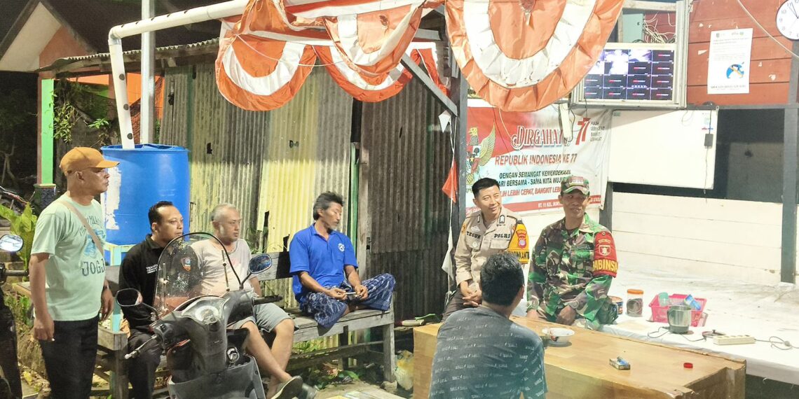 Bhabinkamtibmas Bontang Kuala Laksanakan Sambang Pos Ronda dan Berikan Himbauan Kamtibmas