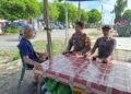 Bhabinkamtibmas Loktuan Laksanakan Sambang Kunjung Warga sampaikan pesan kamtibmas