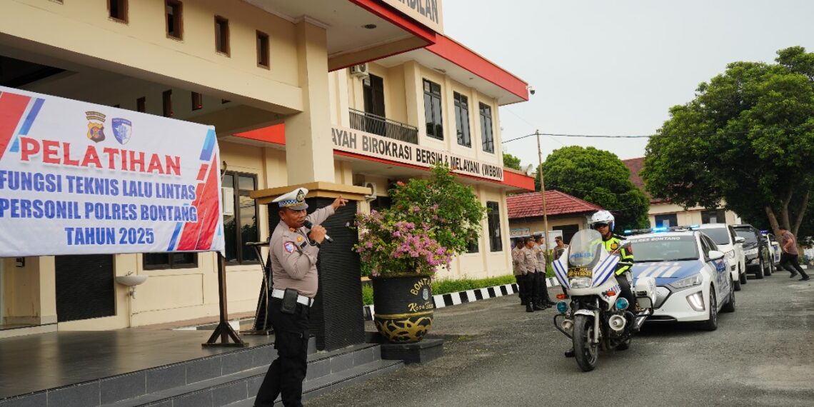 Tingkatkan kemampuan, Polres Bontang Gelar Pelatihan Fungsi Teknis Lalu Lintas
