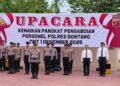 Polres Bontang gelar Upacara Kenaikan Pangkat Pengabdian Personel Polres Bontang