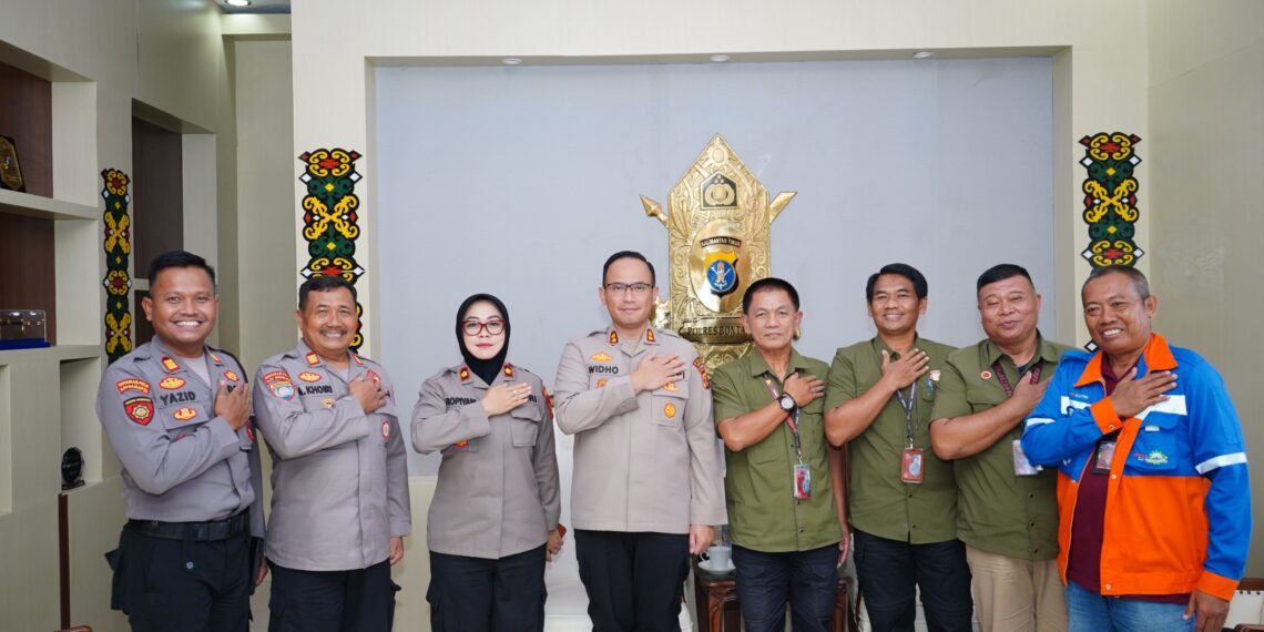 Sinergi untuk kamtibmas : Kapolres Bontang lasanakan Silaturahmi Bersama Management PT. Kaltim Jasa Scurity (KJS) Kota Bontang