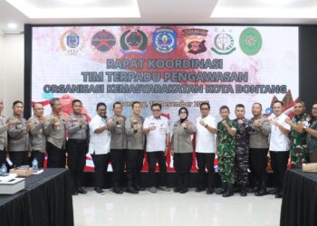 Rapat Koordinasi Tim Terpadu Pengawasan Organisasi Kemasyarakatan Kota Bontang