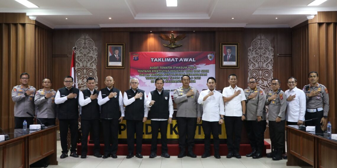 Polda Kaltim Gelar Taklimat Awal Audit Tematik Itwasum Polri Tahun 2025