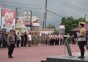 Kapolres Bontang Pimpin Apel Gelar Pengamanan Malam Tahun Baru 2026