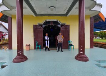 Polri Amankan Ibadah Perayaan Tahun Baru 2026 di Gereja GPIB Sola Fide Muara Badak